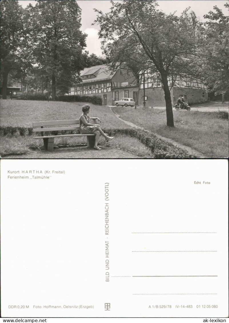 Ansichtskarte Hartha Ferienheim "Talmühle" 1978