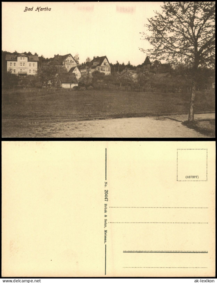 Ansichtskarte Hartha Häuser am Hang 1917