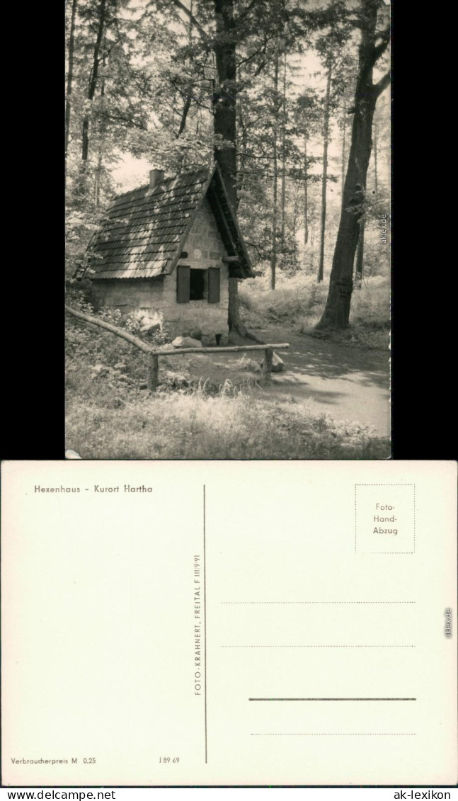 Ansichtskarte Hartha Hexenhäusel 1969