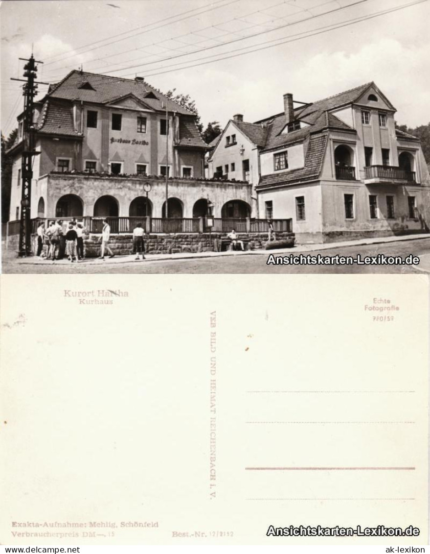 Ansichtskarte Hartha Kurhaus 1959