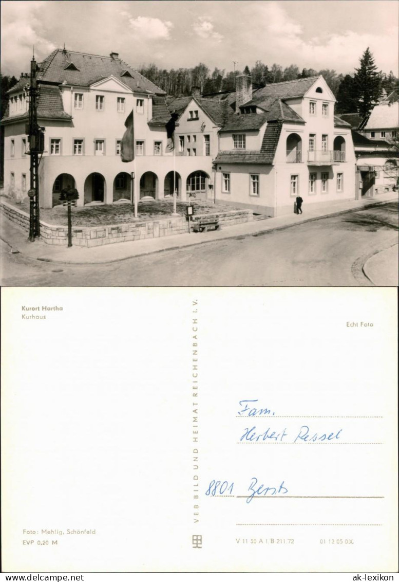 Ansichtskarte Hartha Kurhaus 1972