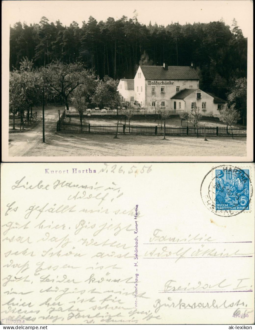 Ansichtskarte Hartha Walschänke 1956