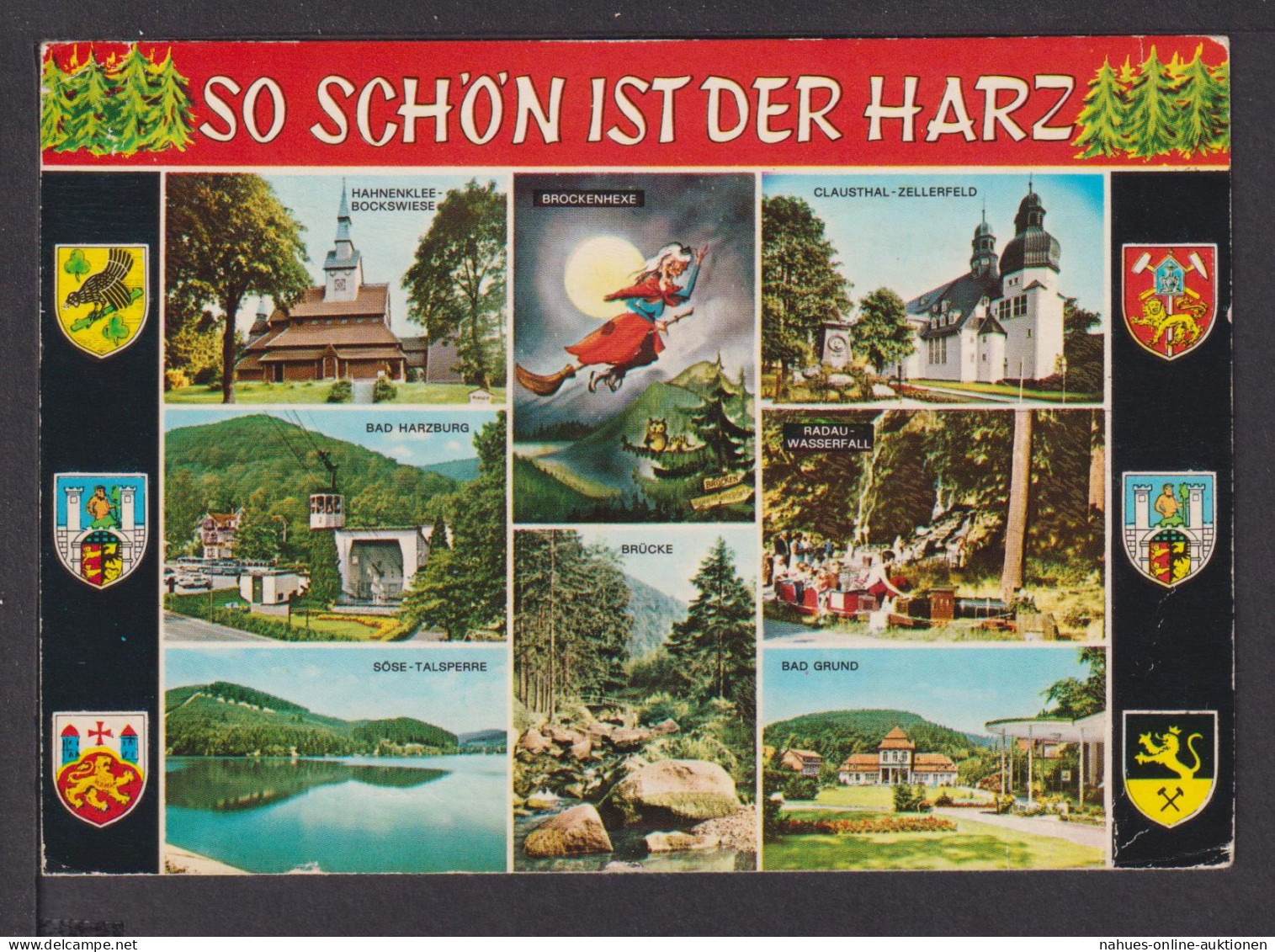 Ansichtskarte Harz Bilder und Wappen Hambühren Niedersachsen Friedersdorf