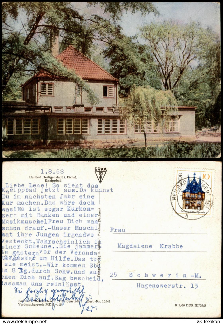 Ansichtskarte Heilbad Heiligenstadt Kneippbad, Kurgebäude 1966