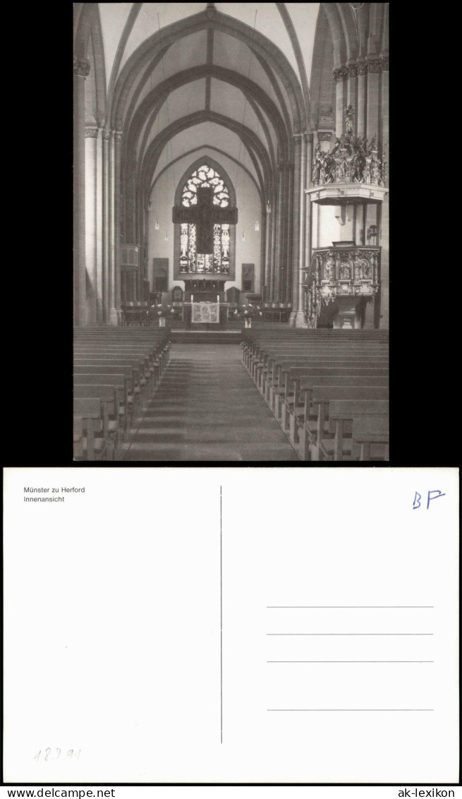 Ansichtskarte Herford Innenansicht Münster zu Herford 1970