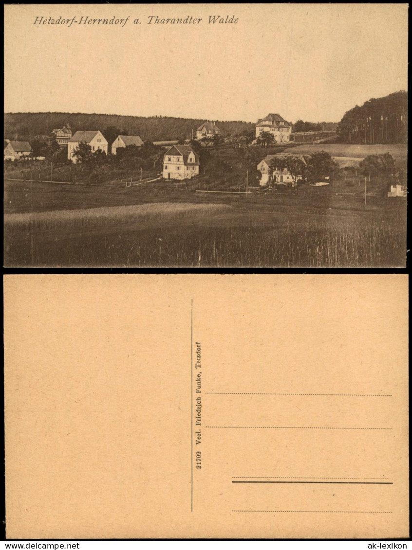 Ansichtskarte Herrndorf-Halsbrücke Häuser am Hang Hetzdorf 1920