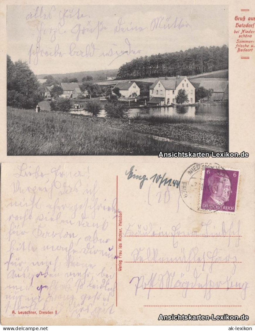 Ansichtskarte Hetzdorf-Halsbrücke Panorama 1928