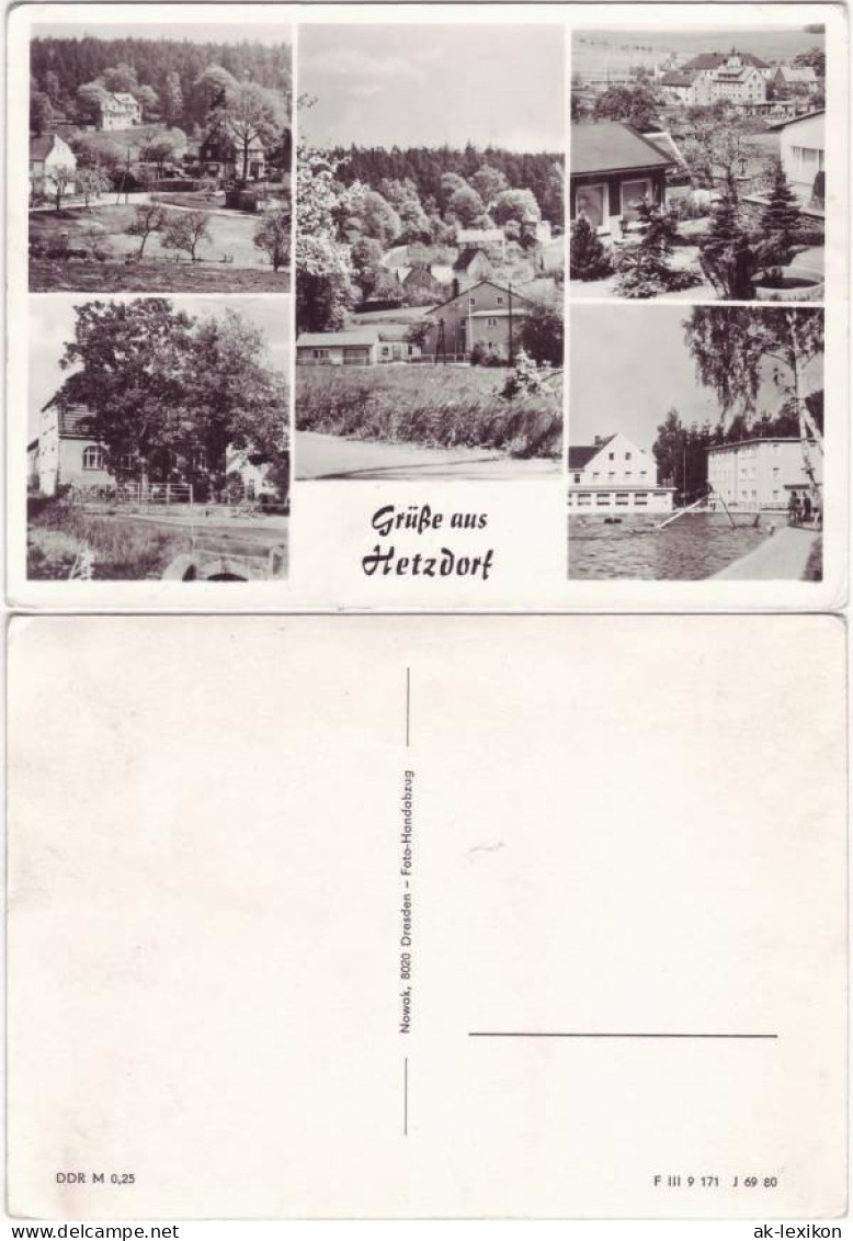 Ansichtskarte Hetzdorf-Halsbrücke Stadtteilansichten 1969