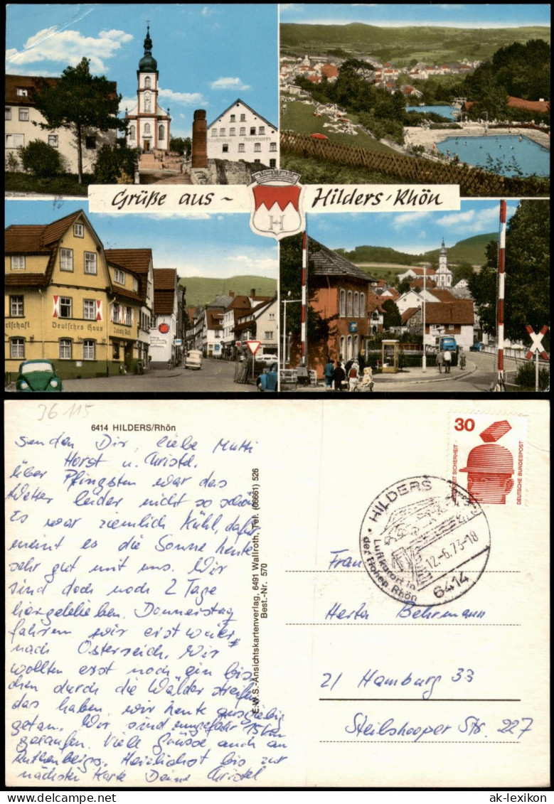 Ansichtskarte Hilders (Rhön) Mehrbildkarte Grüße aus HILDERS/Rhön 1973