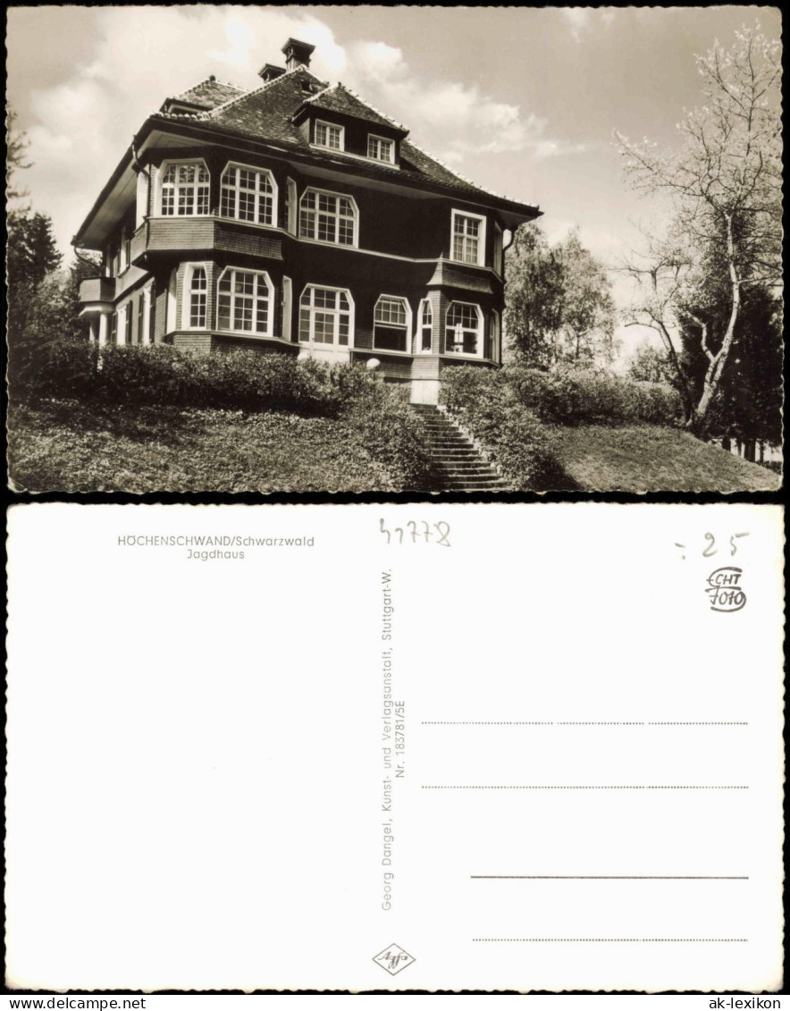 Ansichtskarte Höchenschwand Ortsansicht mit Jagdhaus 1960