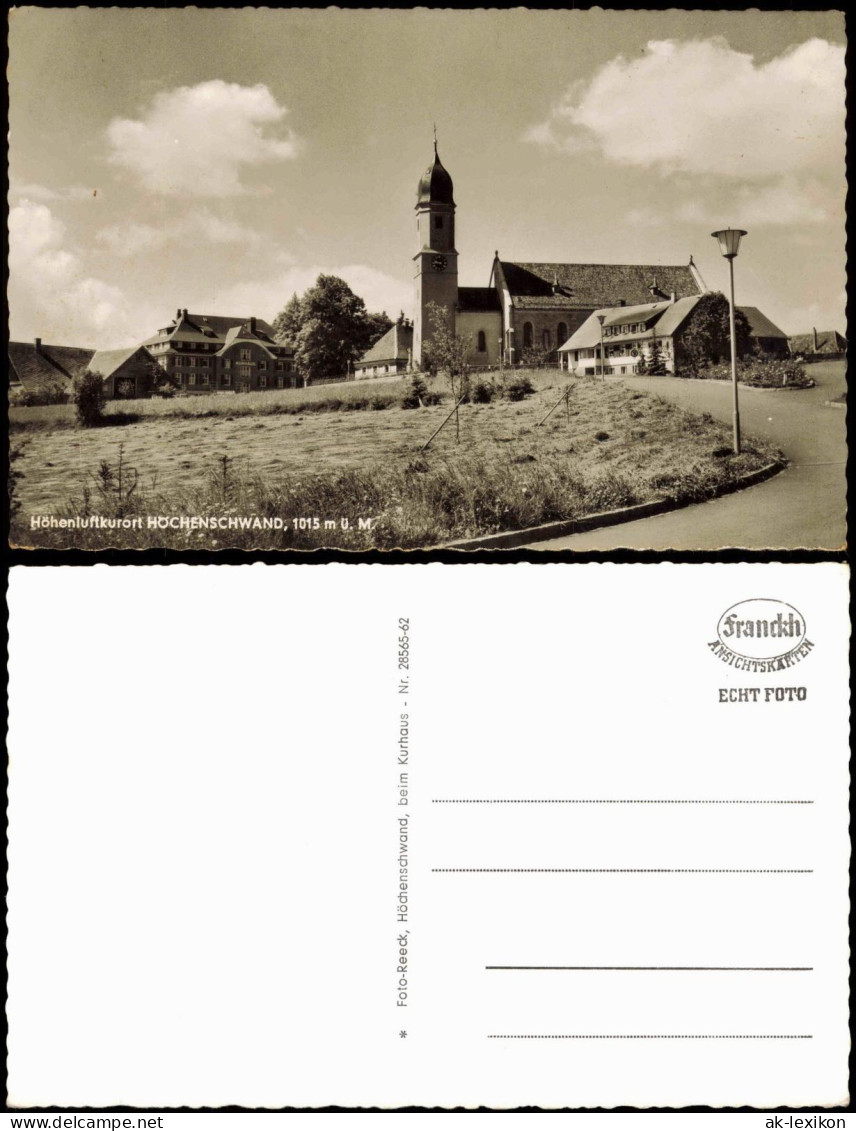 Ansichtskarte Höchenschwand Straßenpartie, Ortseingang 1961