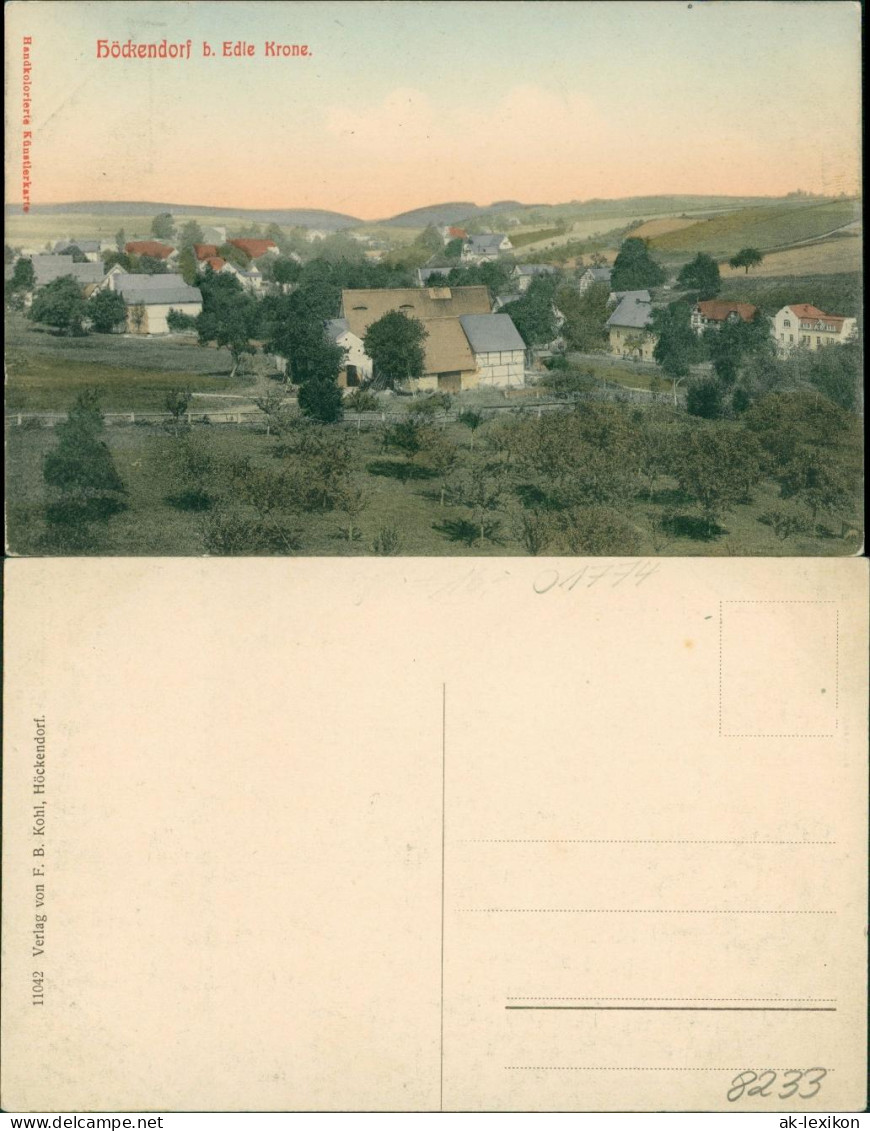 Ansichtskarte Höckendorf-Klingenberg (Sachsen) Panorama 1910