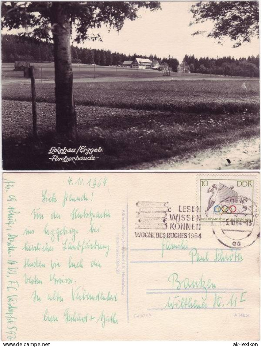 Ansichtskarte Holzhau-Rechenberg-Bienenmühle Fischerbaude 1964