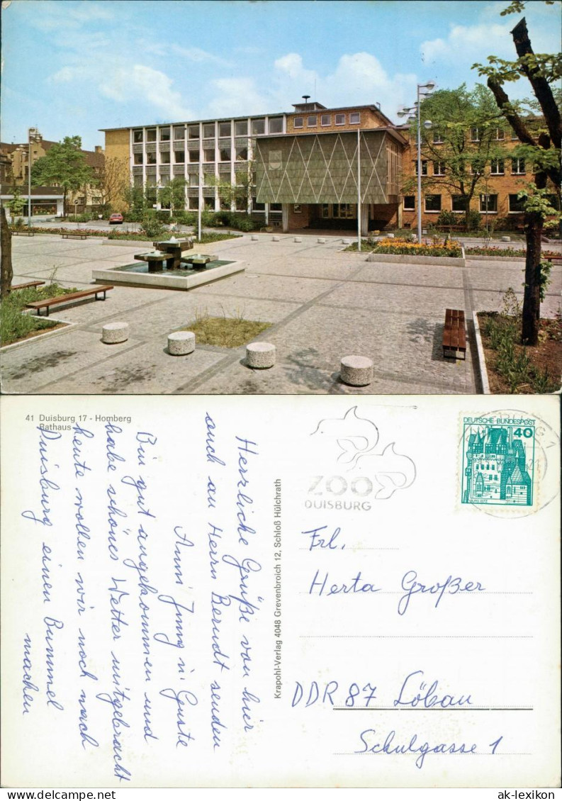 Ansichtskarte Hornberg Rathaus 1970