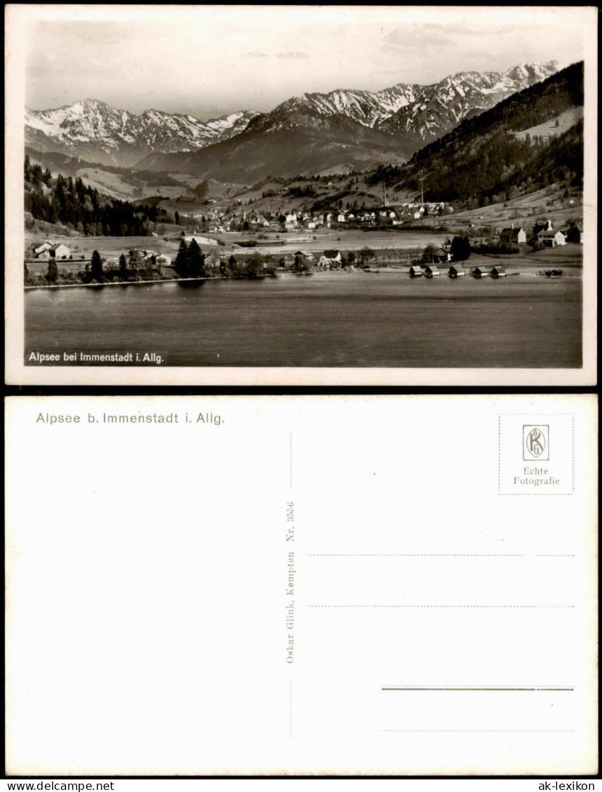 Ansichtskarte Immenstadt (Allgäu) Alpsee bei Immenstadt i. Allgäu 1930