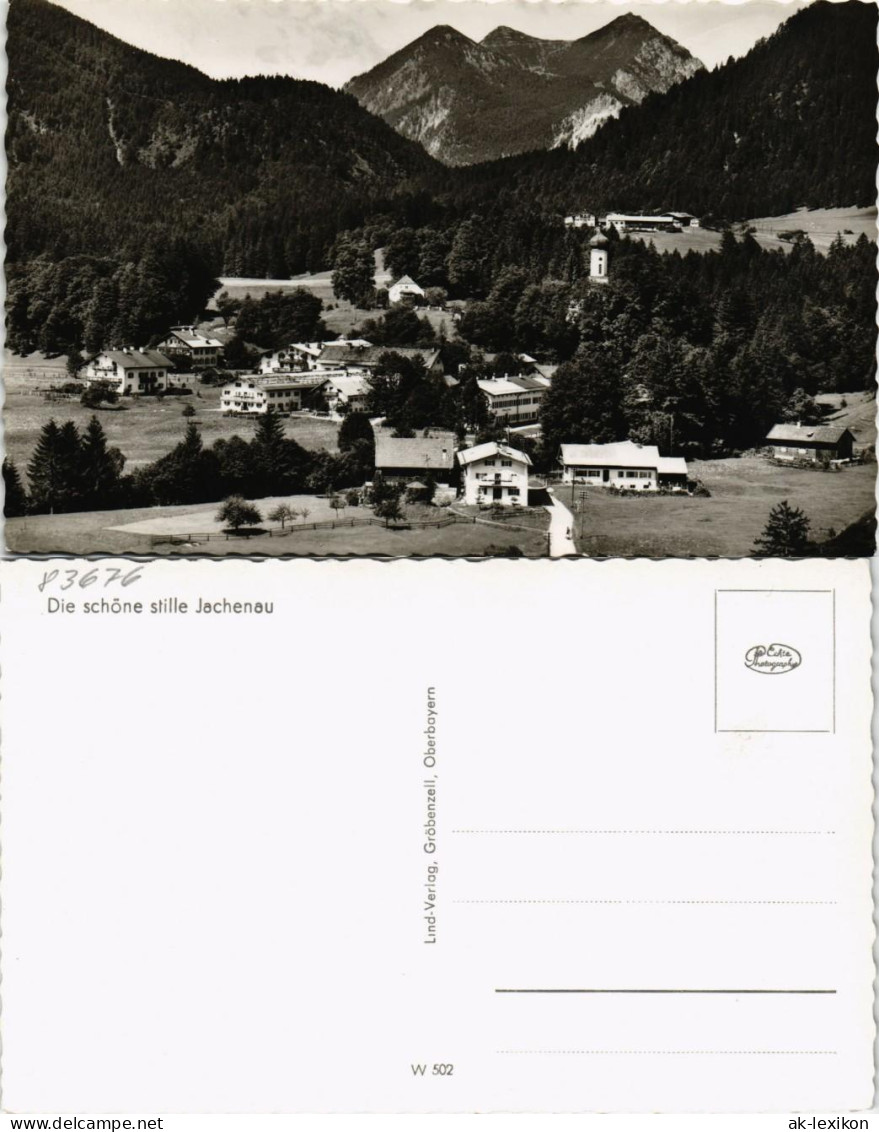 Ansichtskarte Jachenau Panorama-Ansicht Blick auf Wohnsiedlung 1960