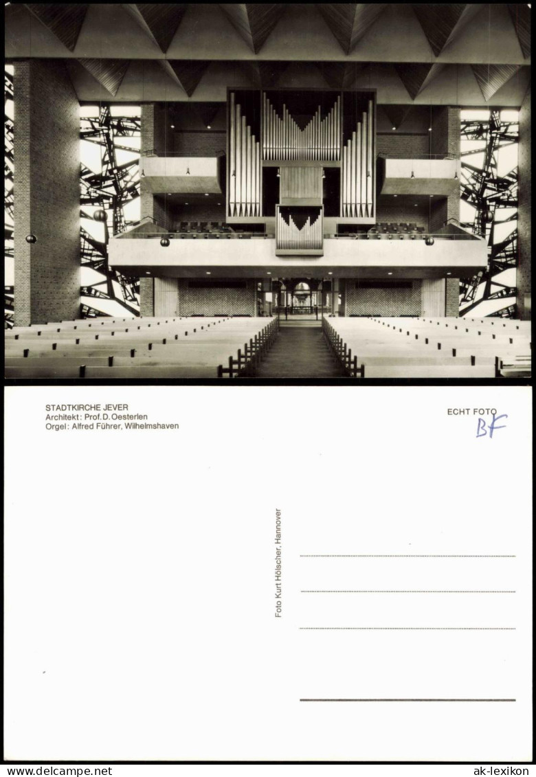 Ansichtskarte Jever STADTKIRCHE JEVER Innenansicht Orgel 1960