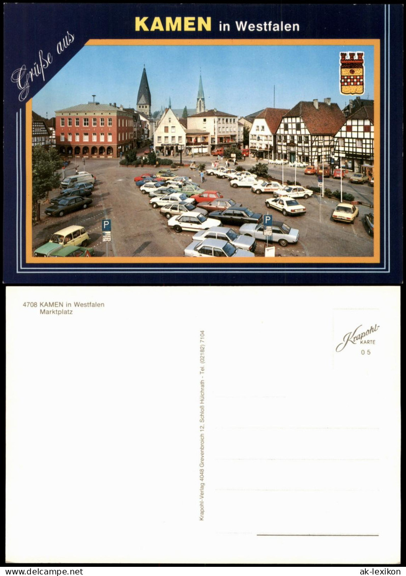 Ansichtskarte Kamen (Westfalen) Blick auf dem Marktplatz in Kamen 1995