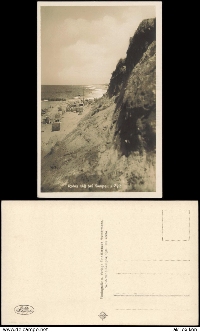 Ansichtskarte Kampen (Sylt) Rotes Kliff bei Kampen a. Sylt 1940