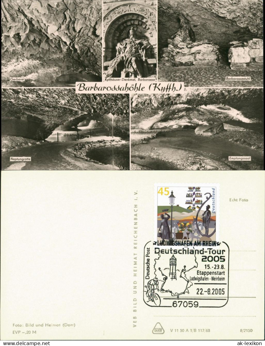 Ansichtskarte Kelbra (Kyffhäuser) Barbarossahöhle 1968 #