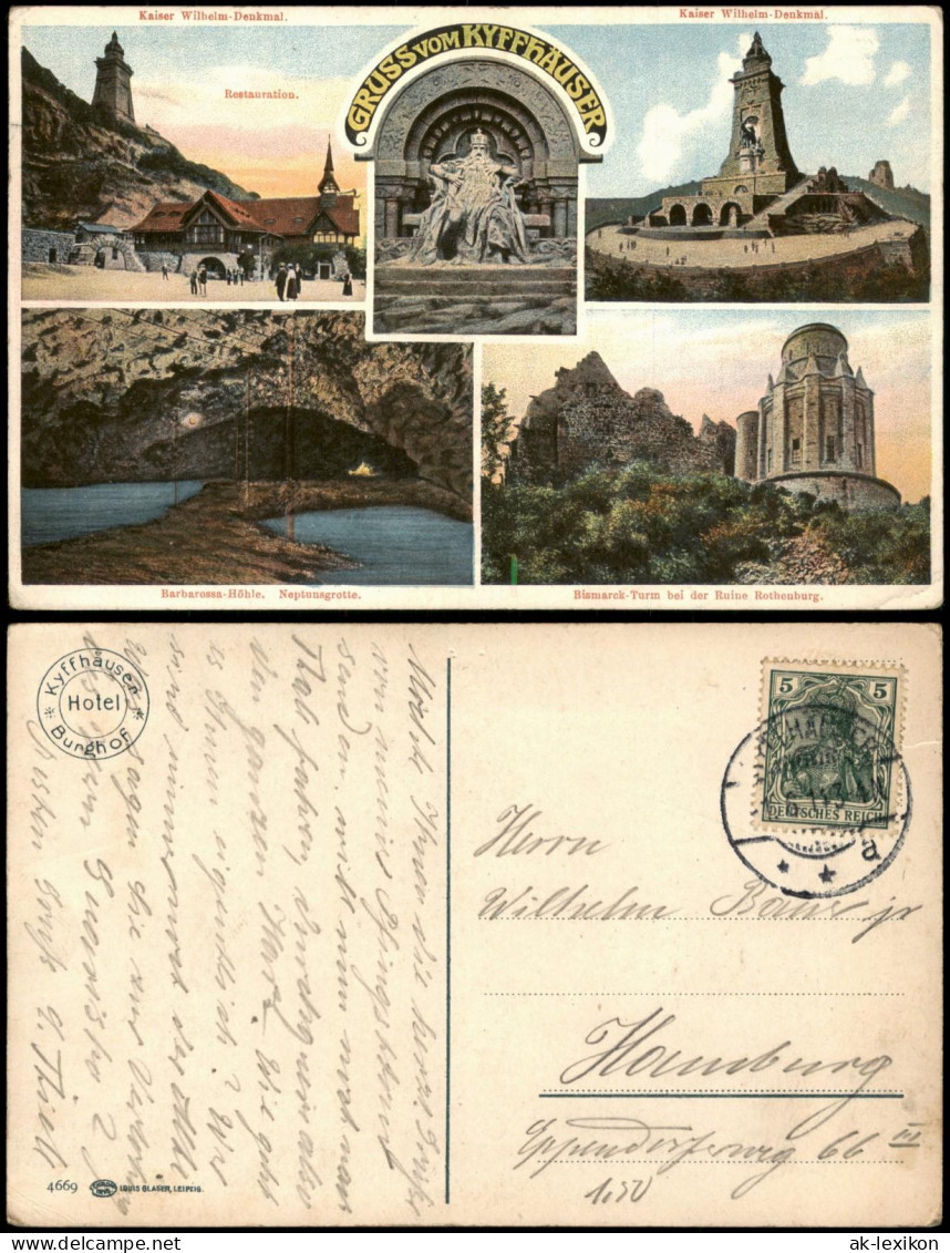 Ansichtskarte Kelbra (Kyffhäuser) Mehrbildkarte Kyffhäuser 1915