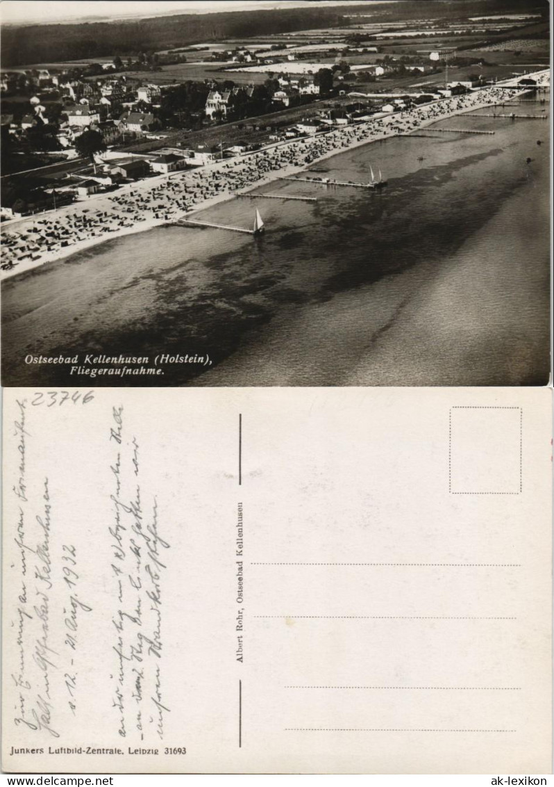 Ansichtskarte Kellenhusen (Ostsee) Luftbild 1932