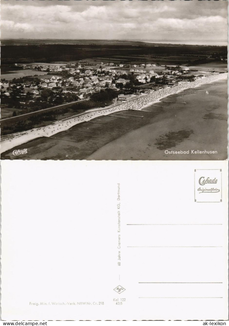 Ansichtskarte Kellenhusen (Ostsee) Luftbild Hinterland 1964
