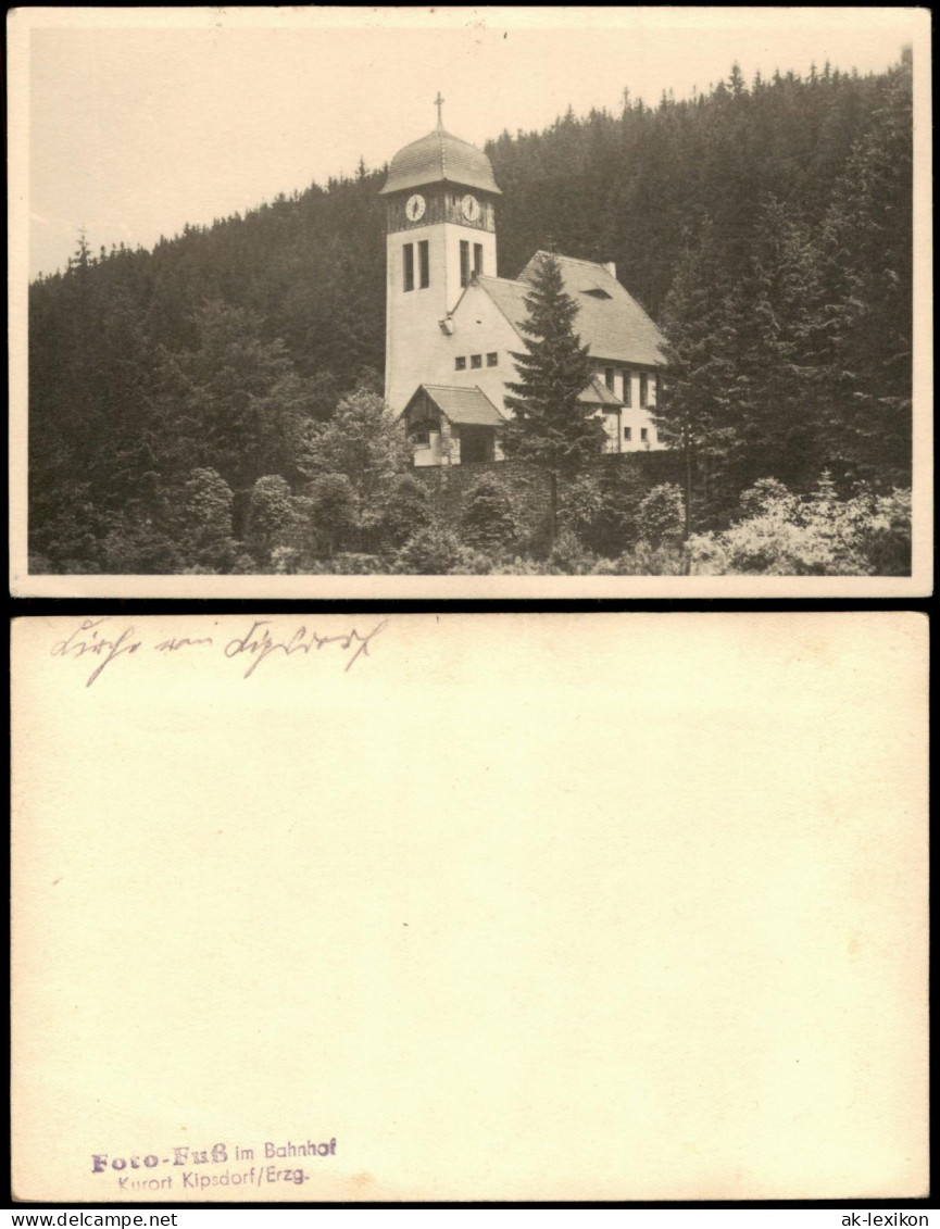 Ansichtskarte Kipsdorf-Altenberg (Erzgebirge) Kirche 1950