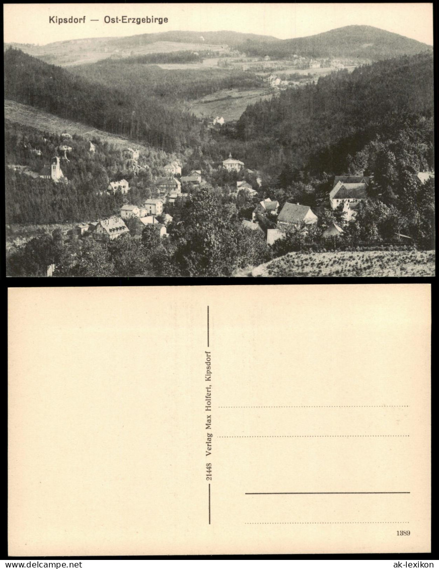 Ansichtskarte Kipsdorf-Altenberg (Erzgebirge) Talblick 1914