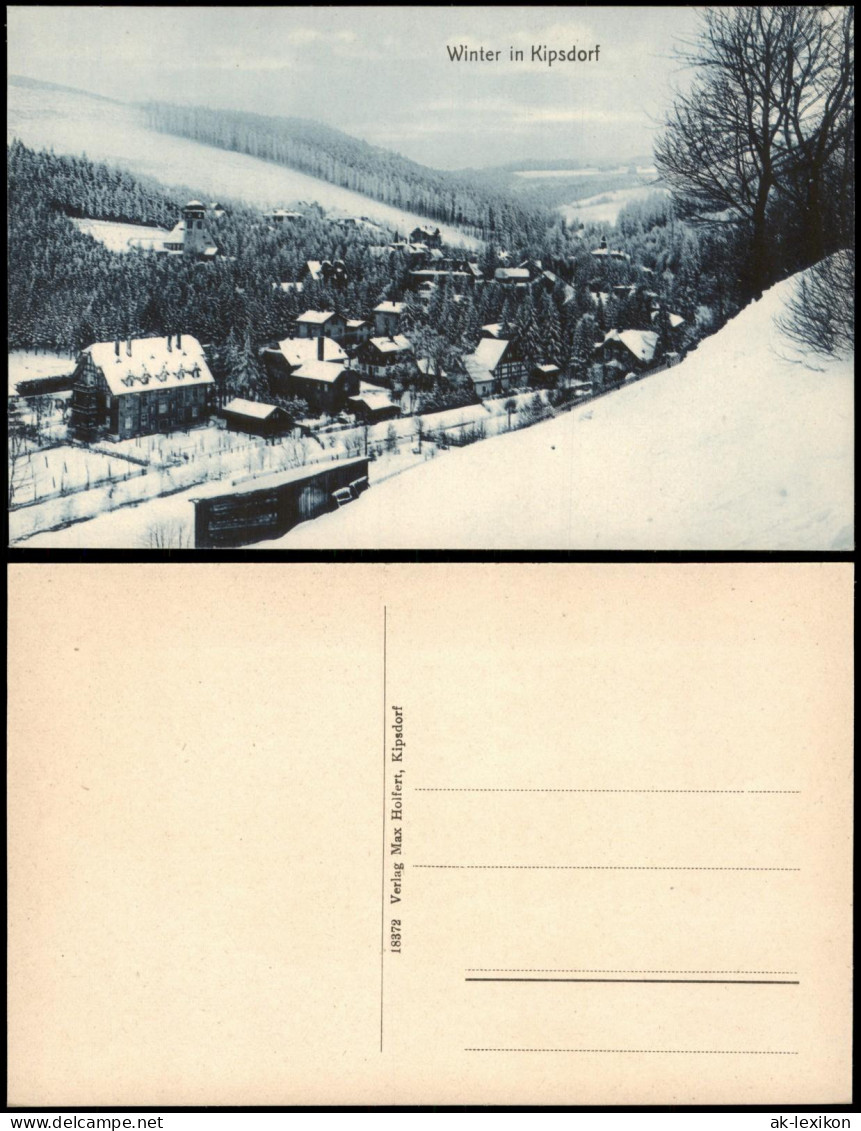 Ansichtskarte Kipsdorf-Altenberg (Erzgebirge) Winterpartie 1913