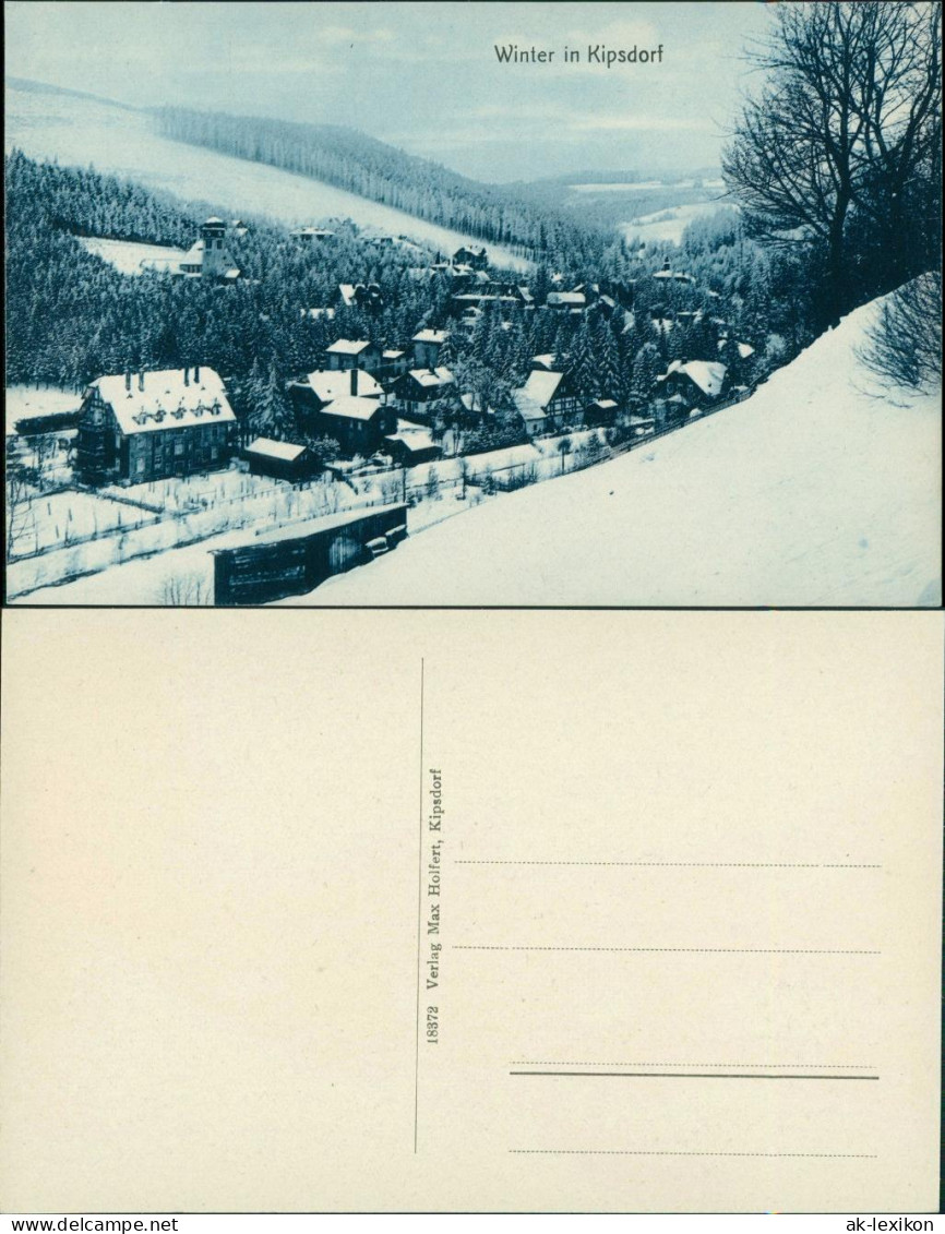 Ansichtskarte Kipsdorf-Altenberg (Erzgebirge) Winterpartie 1913