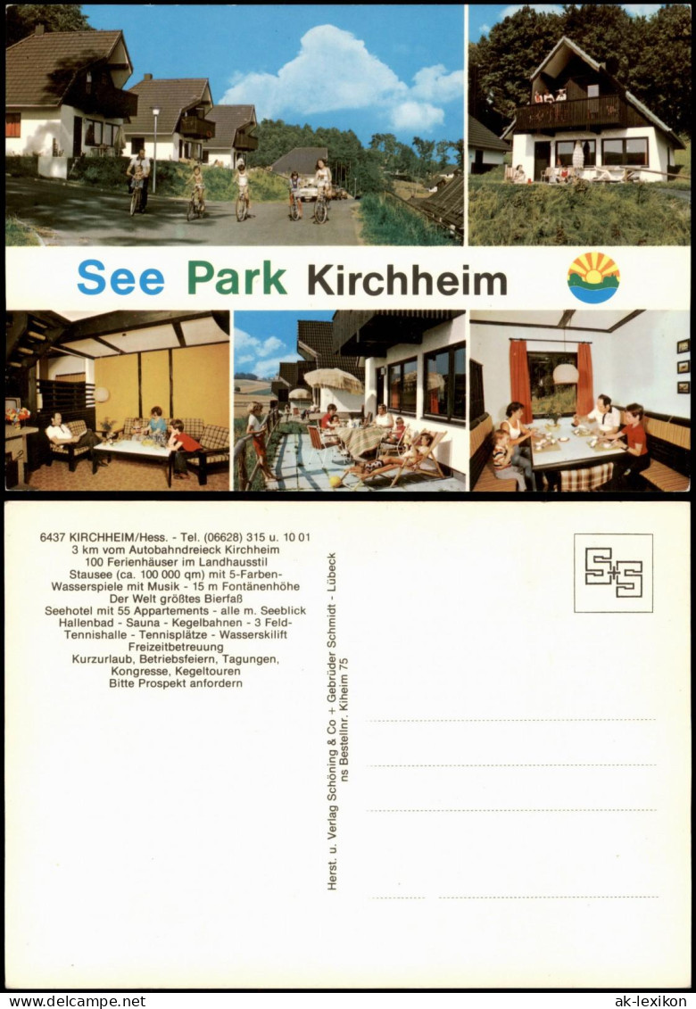 Ansichtskarte Kirchheim (Hessen) Mehrbildkarte See Park Kirchheim 1980