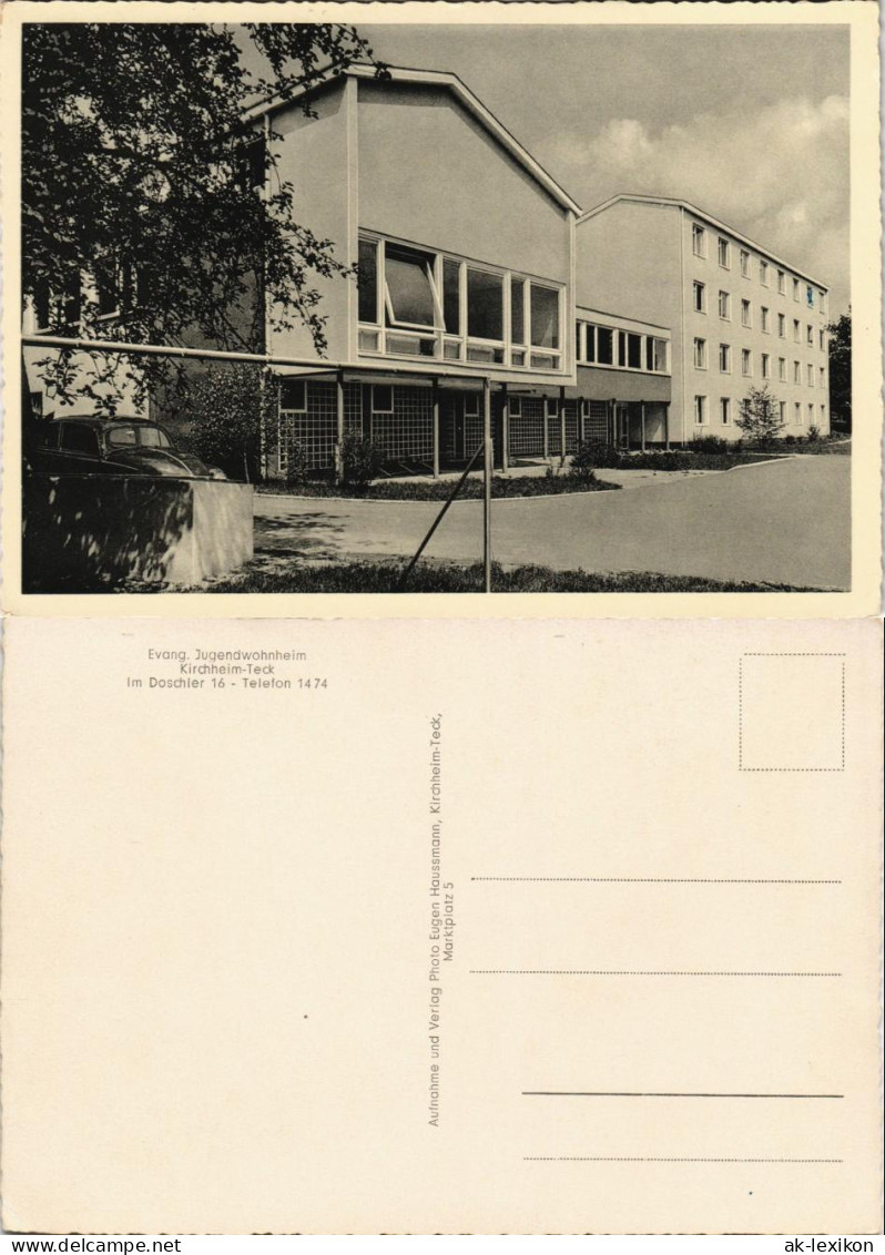 Ansichtskarte Kirchheim unter Teck Evang. Jugendwohnheim 1967