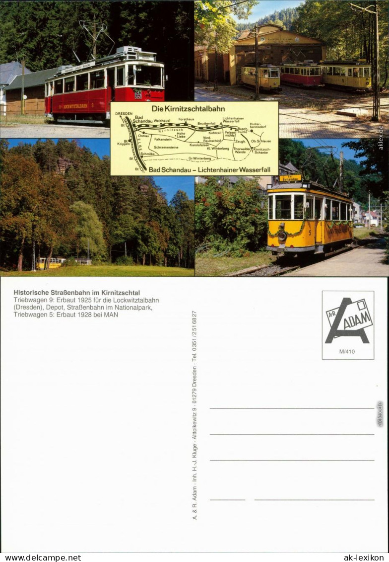 Ansichtskarte Kirnitzschtal Kirnitzschtalbahn 1994