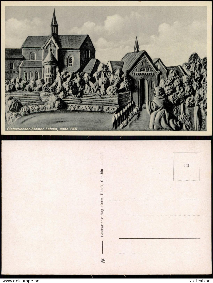 Ansichtskarte Kloster Lehnin Cisterzienser-Kloster Lehnin, anno 1200 1928
