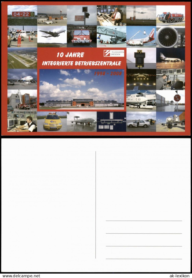 Ansichtskarte Klotzsche-Dresden Flughafen NFD Luftverkehrs AG Mehrbild 2006