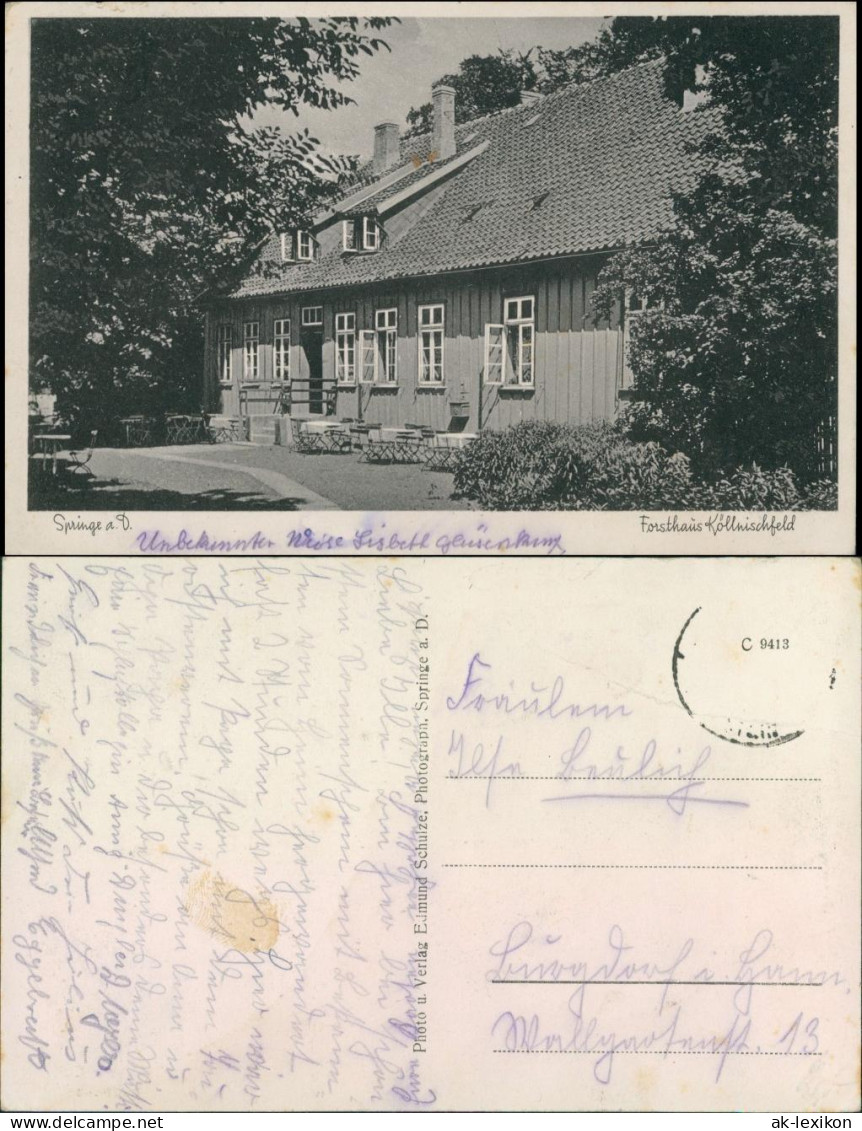 Ansichtskarte Köllnischfeld-Springe Forsthaus Köllnischfeld 1932