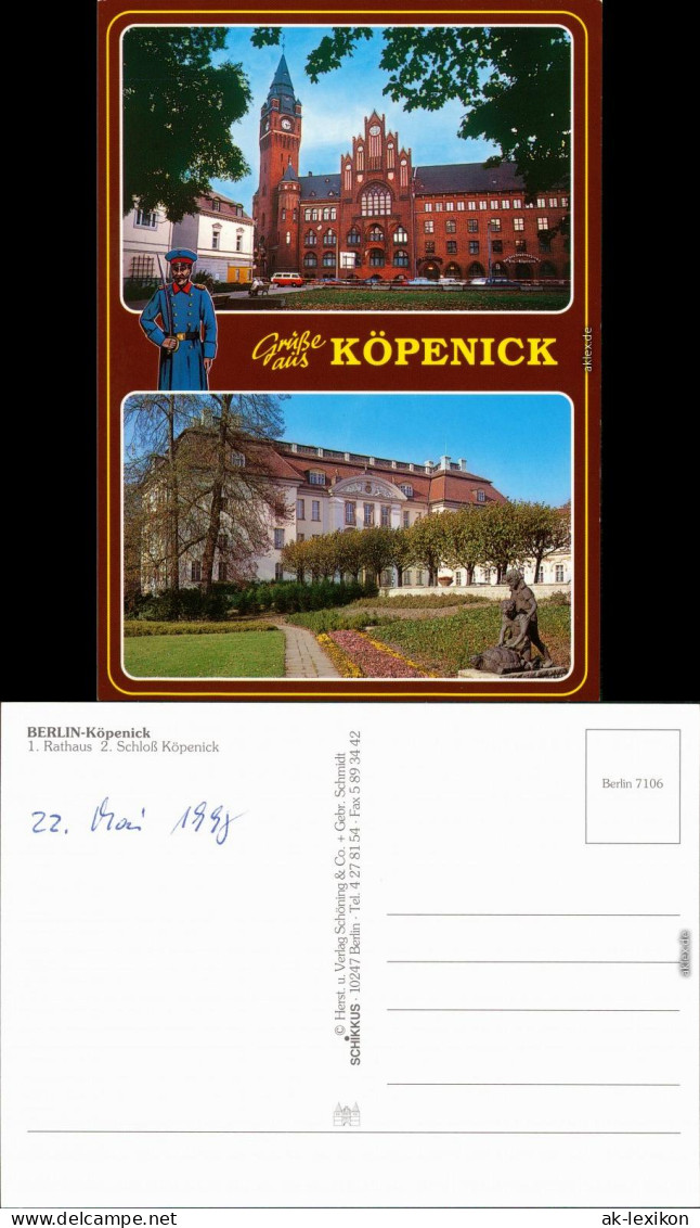 Ansichtskarte Köpenick-Berlin Rathaus, Schloß 1998