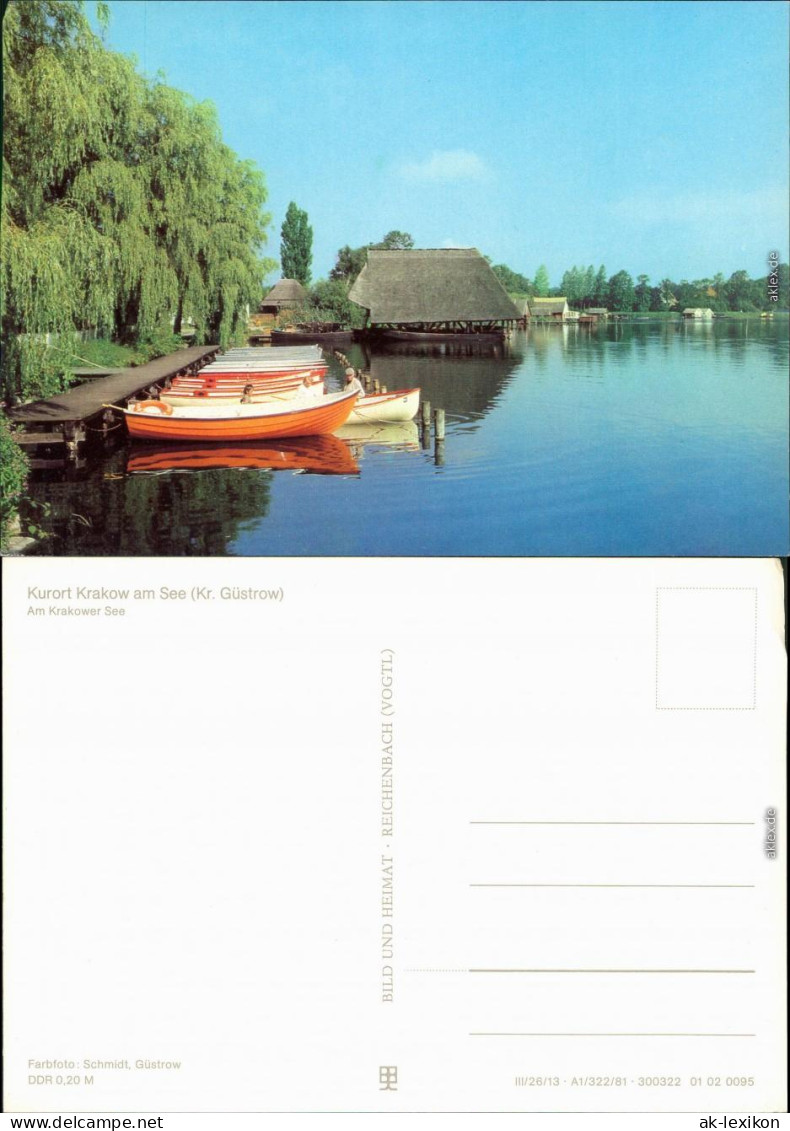 Ansichtskarte Krakow(am See) Krakow am See - Bootsanlegestelle 1981