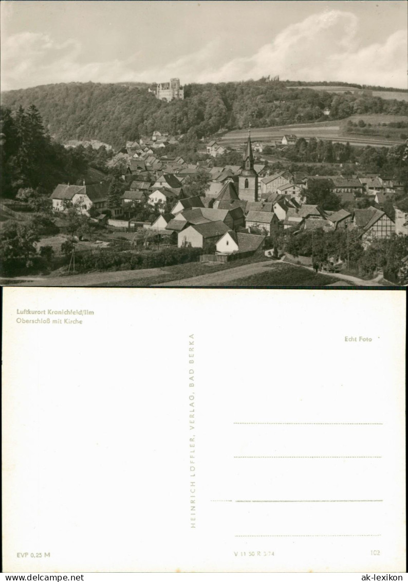 Ansichtskarte Kranichfeld Stadtpartie - Fotokarte 1974