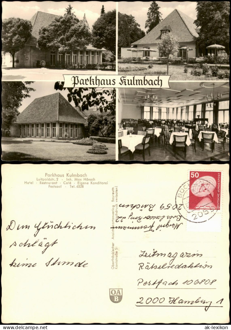 Ansichtskarte Kulmbach Mehrbildkarte Gaststätte Parkhaus Kulmbach 1975/1965