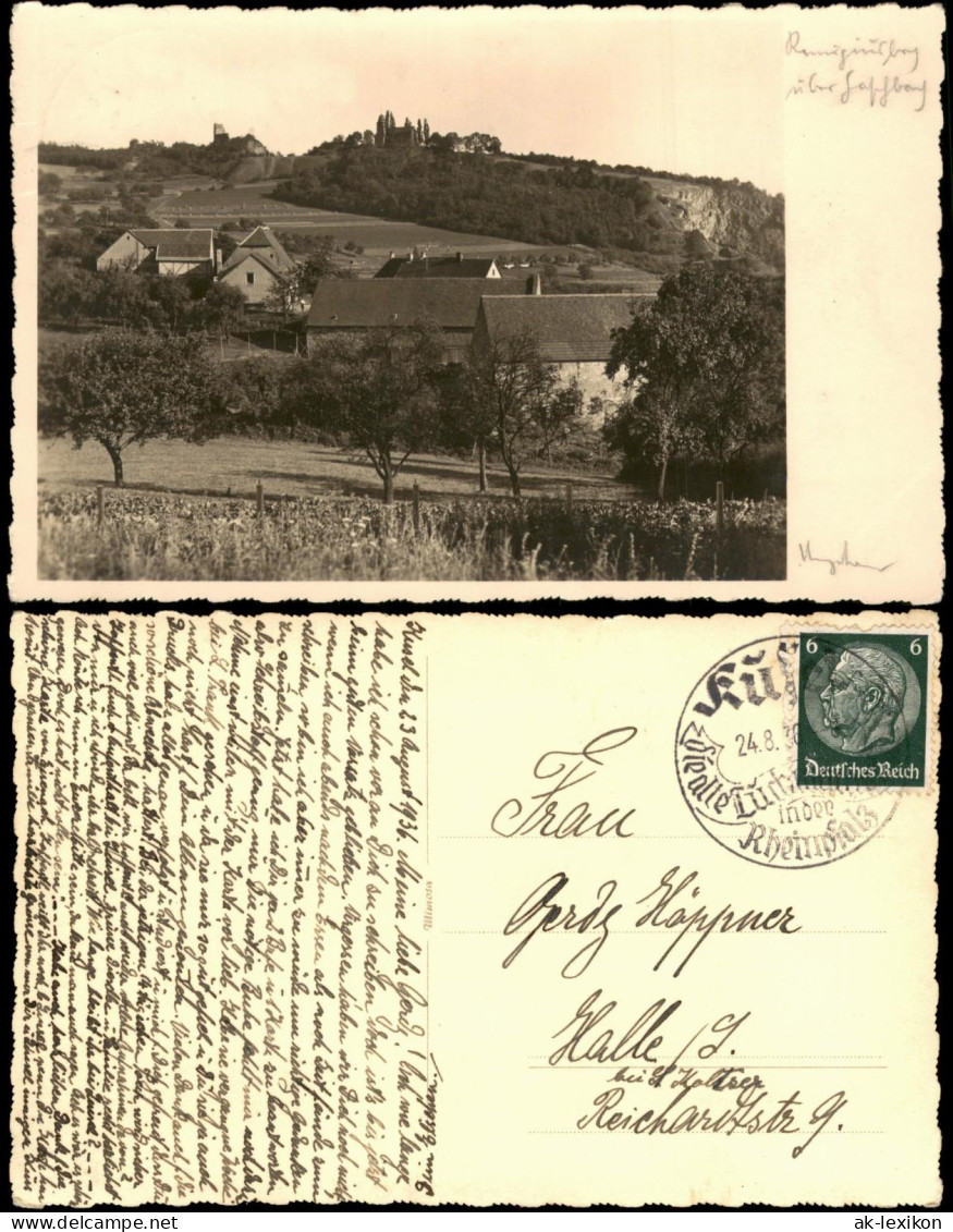 Ansichtskarte Kusel Remigiusberg mit Propsteikirche 1936