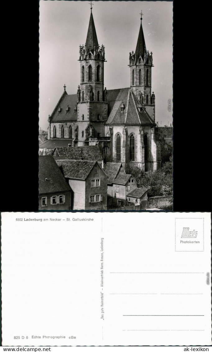 Ansichtskarte Ladenburg (Neckar) St. Galluskirche 1960