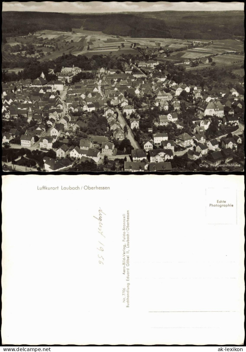 Ansichtskarte Laubach (Hessen) Luftbild Fliegeraufnahme 1971