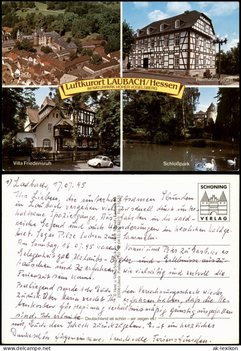 Ansichtskarte Laubach (Hessen) Mehrbildkarte NATURPARK HOHER VOGELSBERG 1995