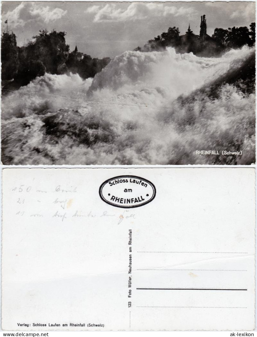 Ansichtskarte Laufen-Uhwiesen Schloss Laufen am Rheinfall 1965