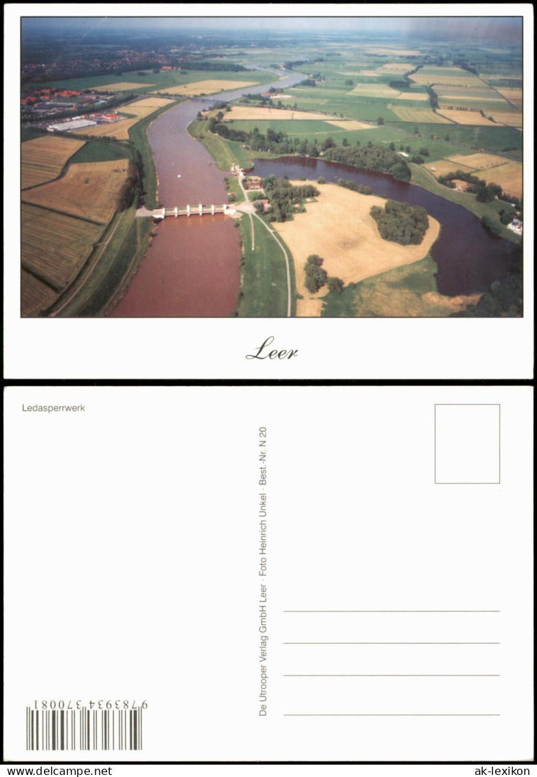 Ansichtskarte Leer (Ostfriesland) Ledasperrwerk 2000