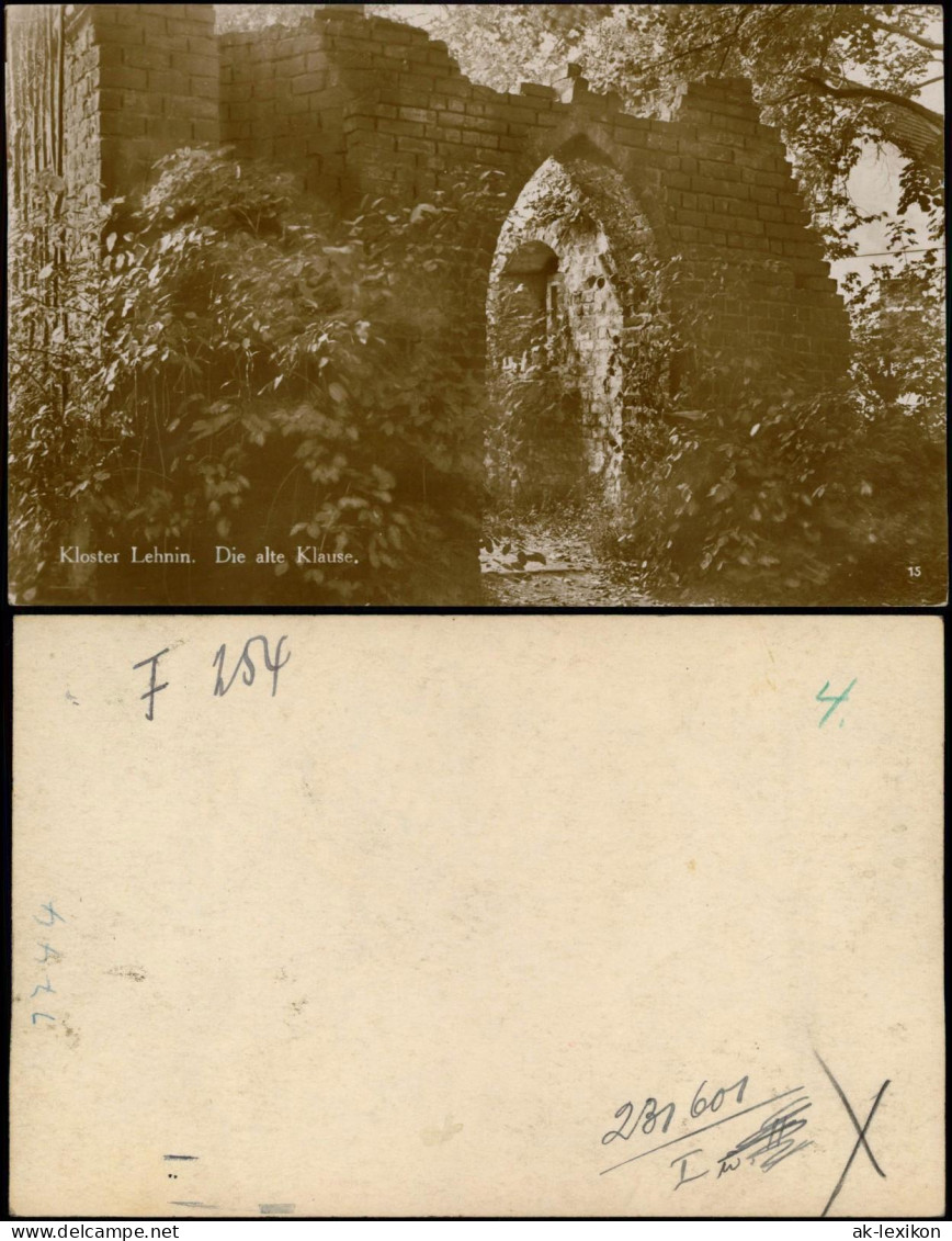 Ansichtskarte Lehnin-Kloster Lehnin Die alte Klause (Ruine) 1920