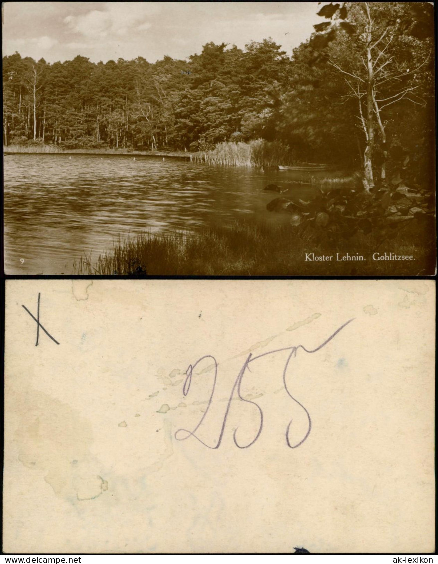 Ansichtskarte Lehnin-Kloster Lehnin Gohlitzsee Partie Umland-Ansicht 1920