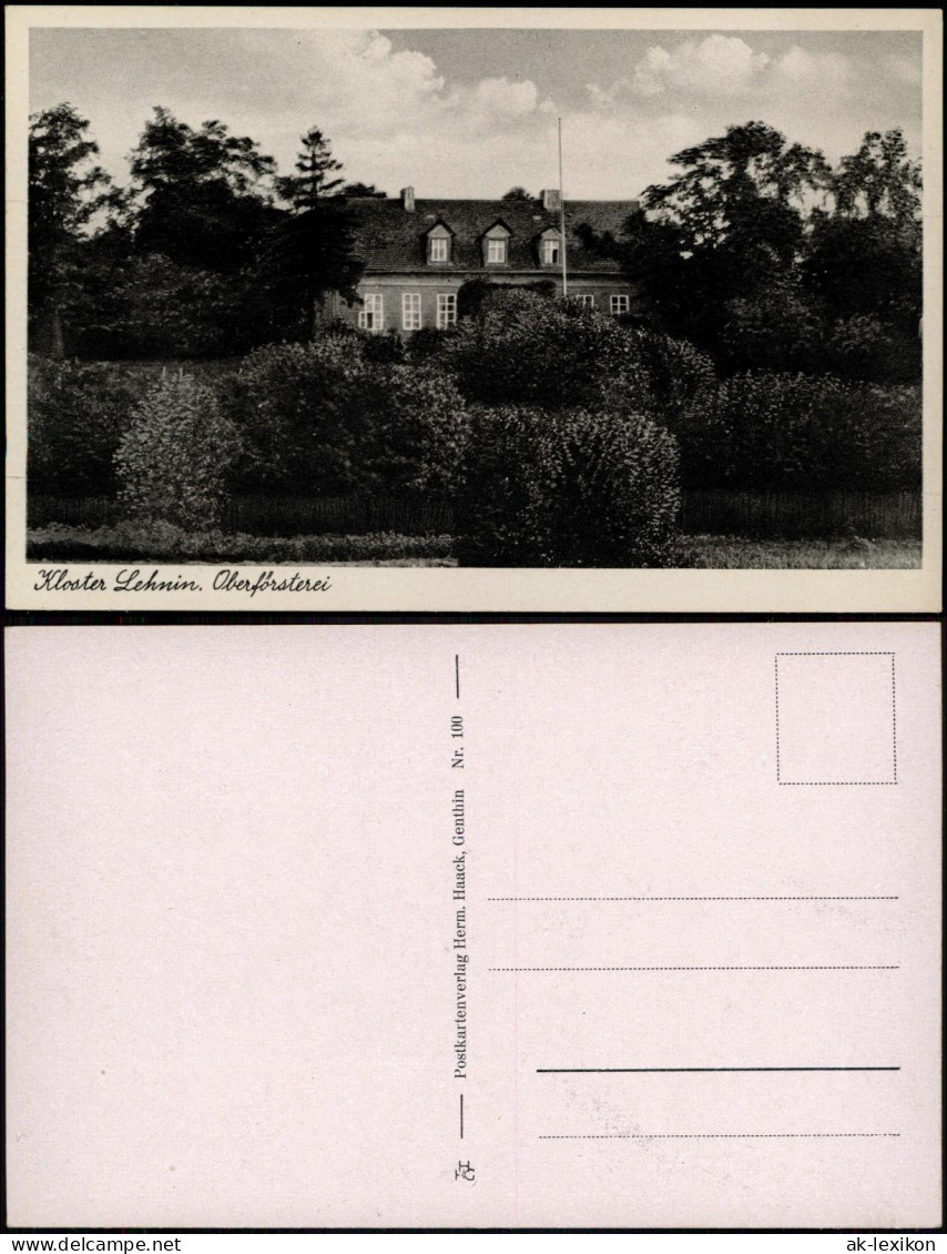 Ansichtskarte Lehnin-Kloster Lehnin Oberförsterei 1930